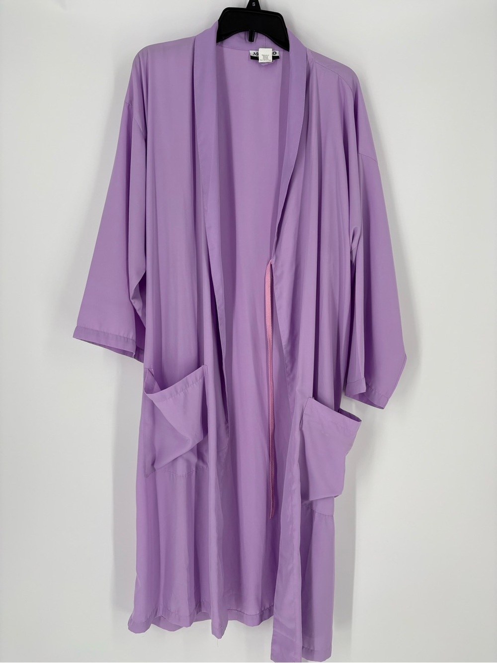 Magellan Travel Gear Lavender Purple Kimono Robe Satin Lounge Wrap Women L/XL